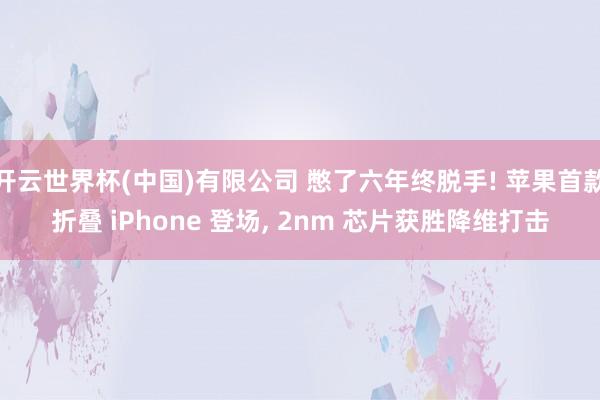 开云世界杯(中国)有限公司 憋了六年终脱手! 苹果首款折叠 iPhone 登场， 2nm 芯片获胜降维打击